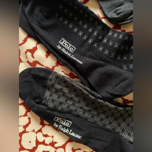 Polo Ralph Lauren Pima Cotton Dress Socks Set Large 10-13 - Picture 5 of 5